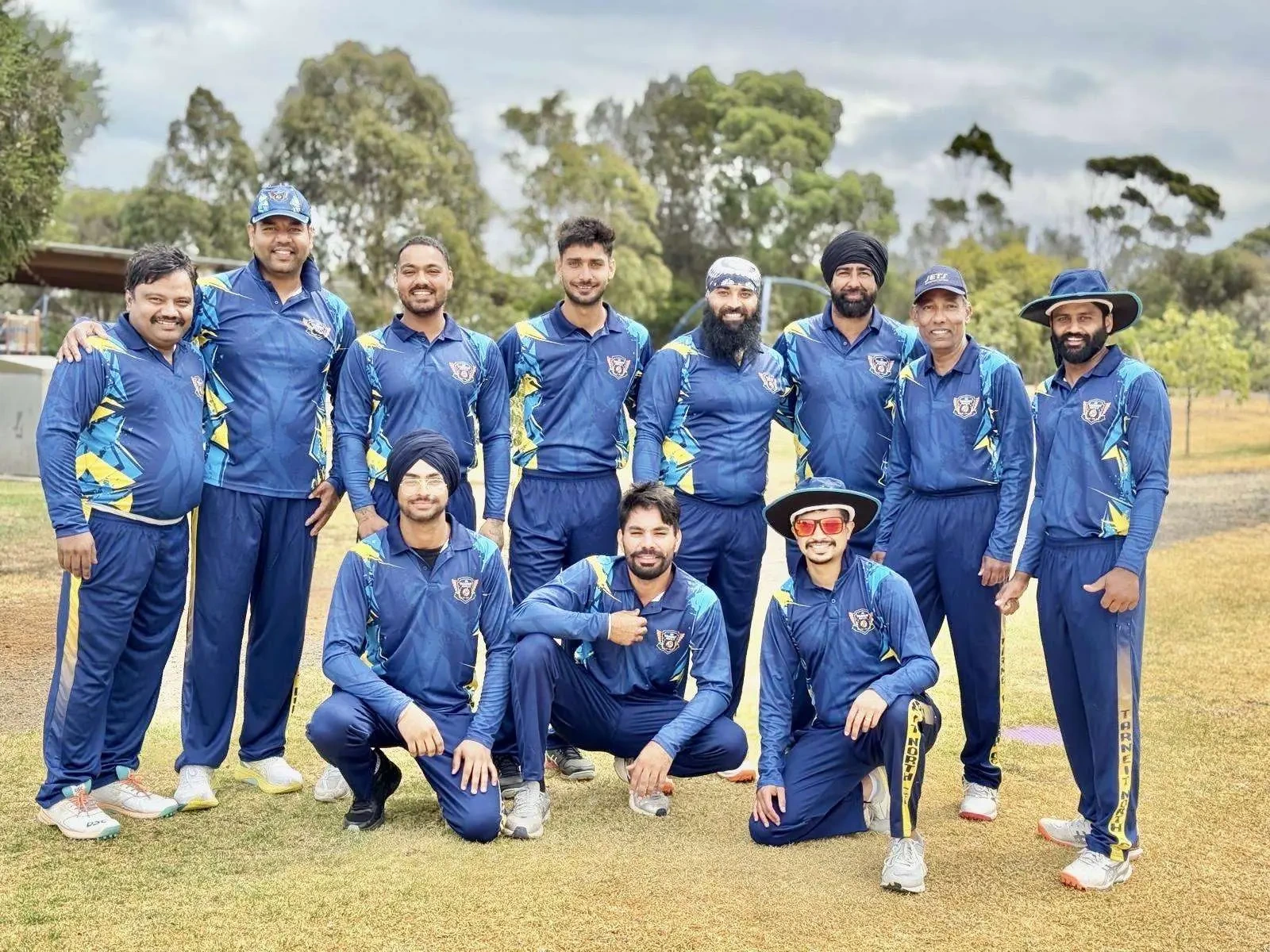 TNCC senior squad photo in club colours